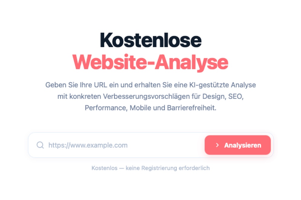 Website Analyser - KI Analyse Tool